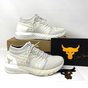NWT Under Armour UA Project Rock2 Mesh White Sneaker Women’s